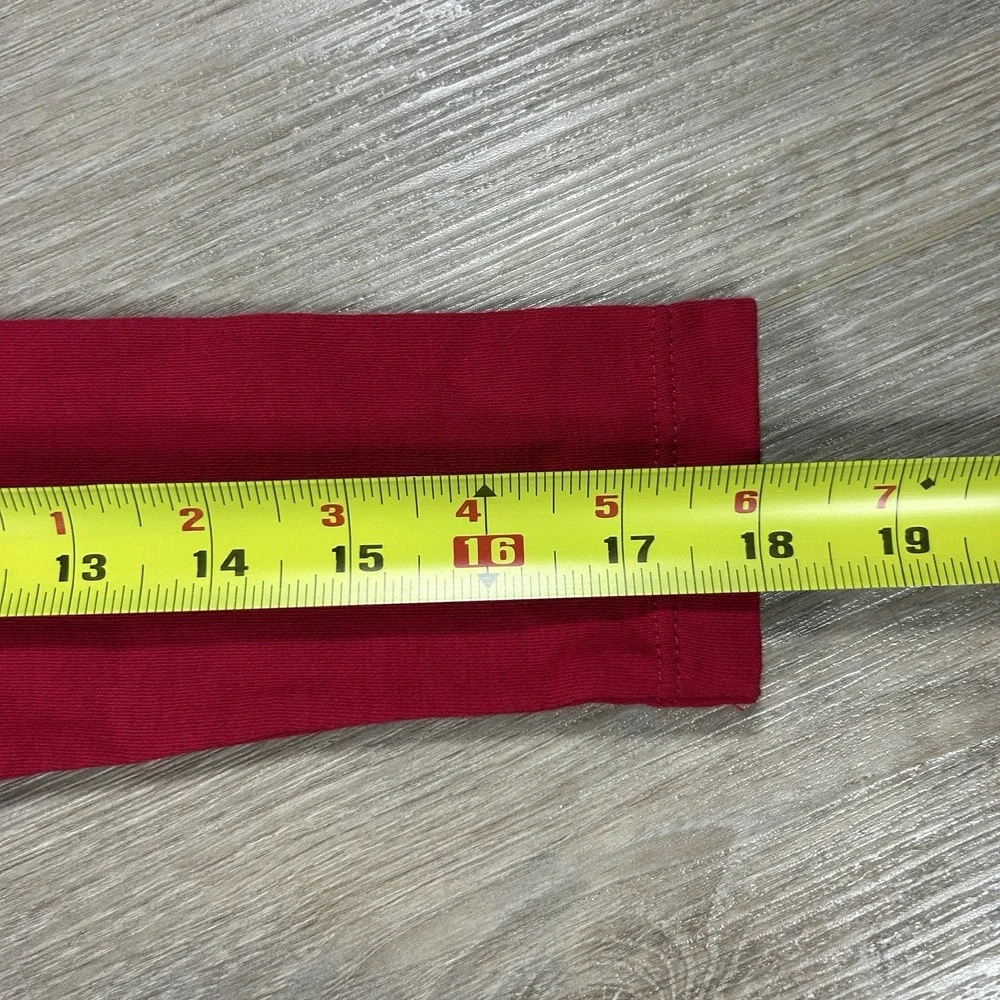 Ralph Lauren Girls Sz 4 Red Classic Long‎ Sleeve 100% Cotton Oxford Shirt Dress